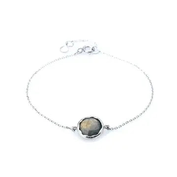 Armband met Labradoriet 925 zilver