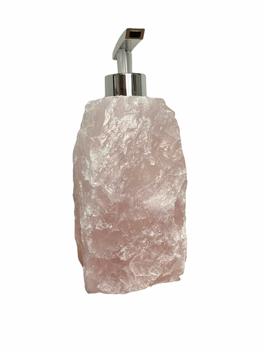 Zeeppomp van Rozenkwarts zilver 4