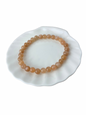Maansteen (perzik) kogelarmband 6 mm