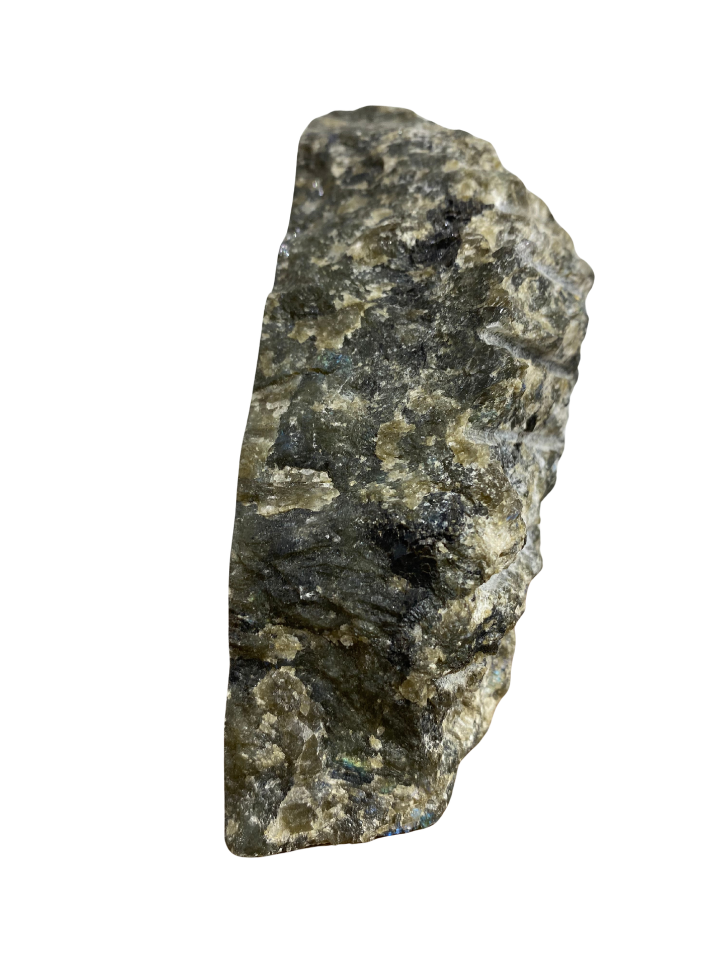 Labradoriet sculptuur half ruw (Madagscar) | 1,6 kg