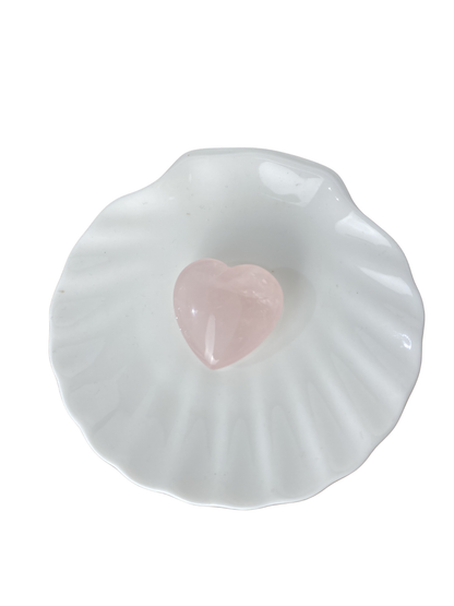 Rose quartz heart