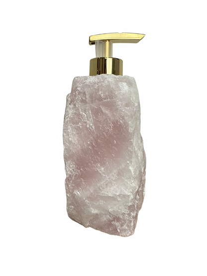 Zeeppomp van Rozenkwarts goud 2