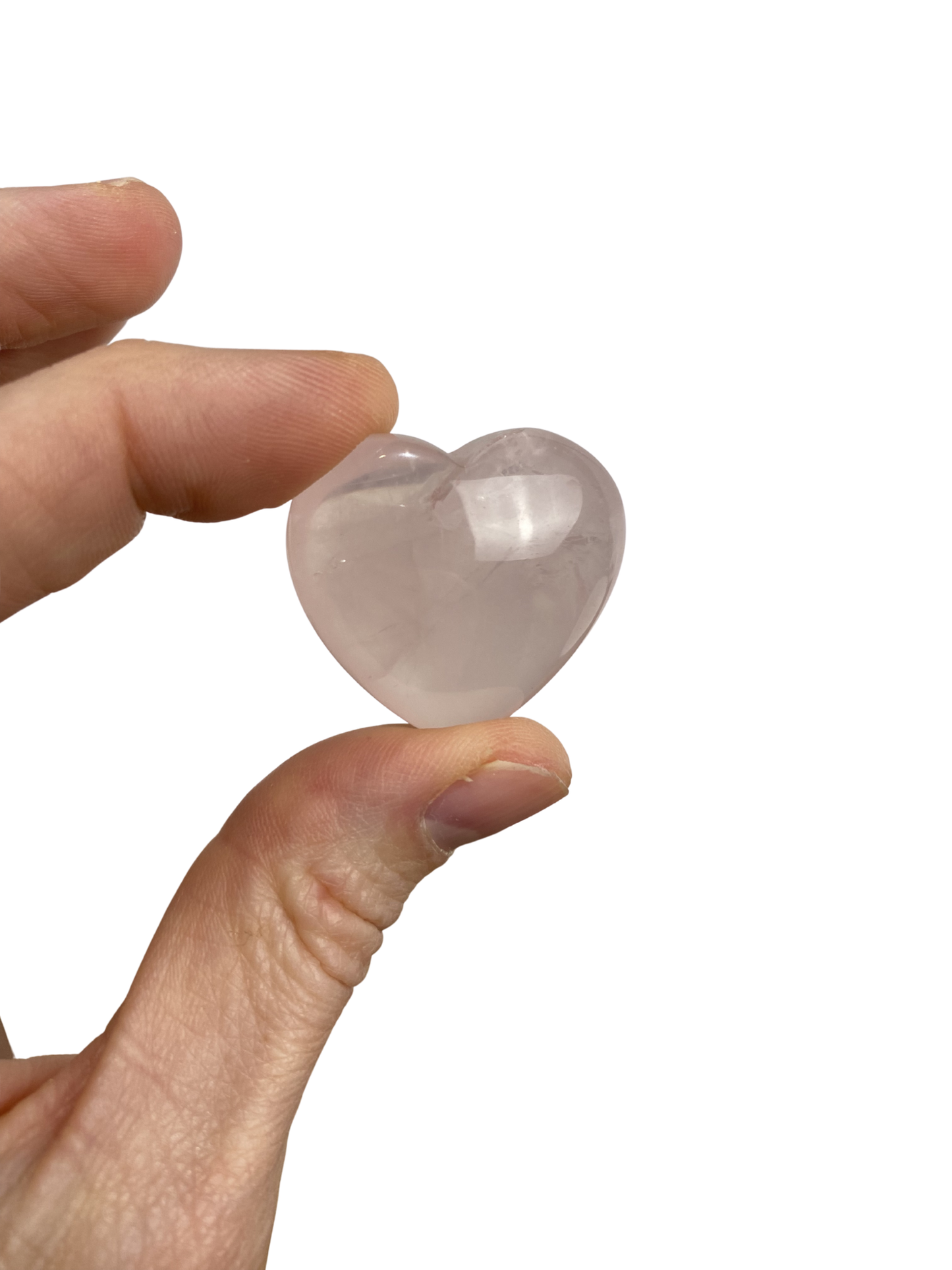 Rose quartz heart