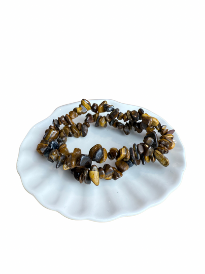 Tijgeroog armband split