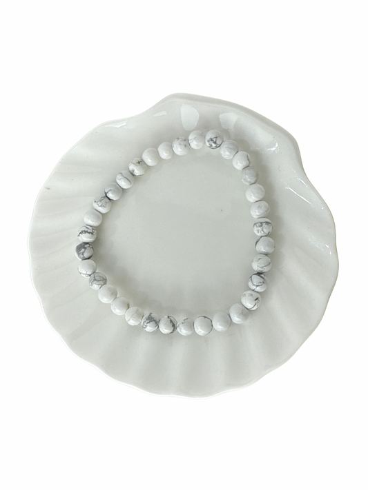 Howliet kogelarmband 6 mm