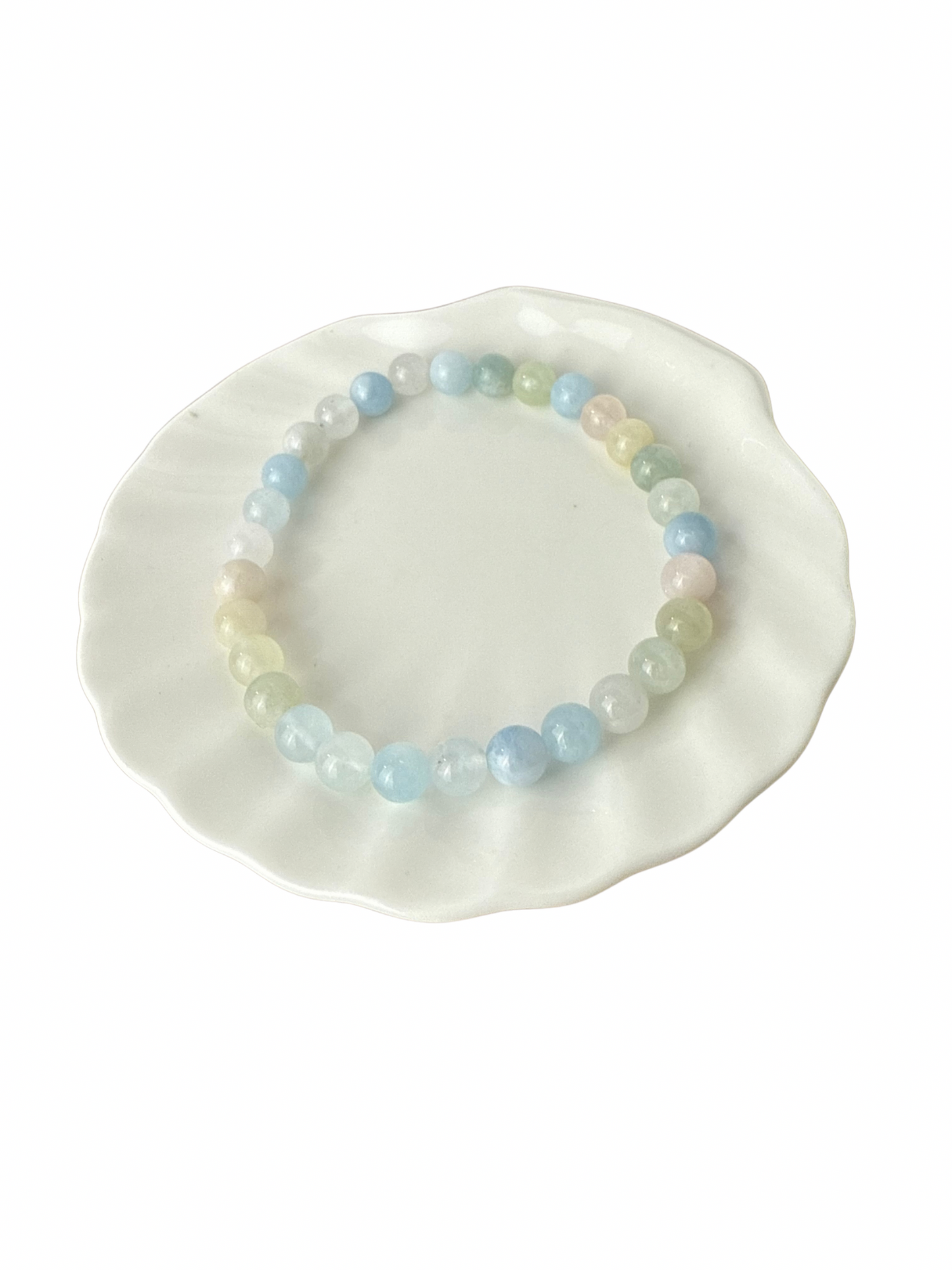 Dalmatian Jasper ball bracelet 8 mm
