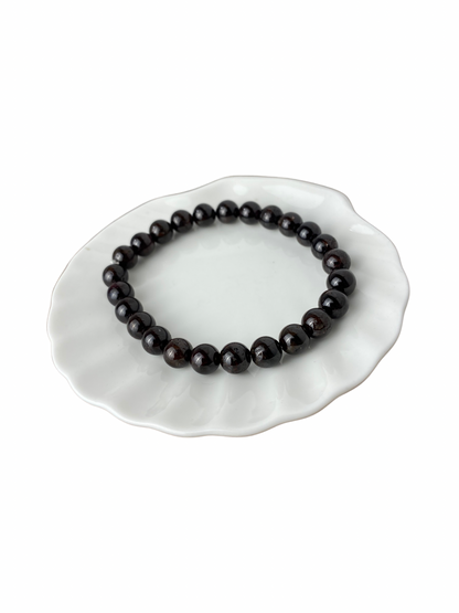 Granaat kogelarmband 8 mm