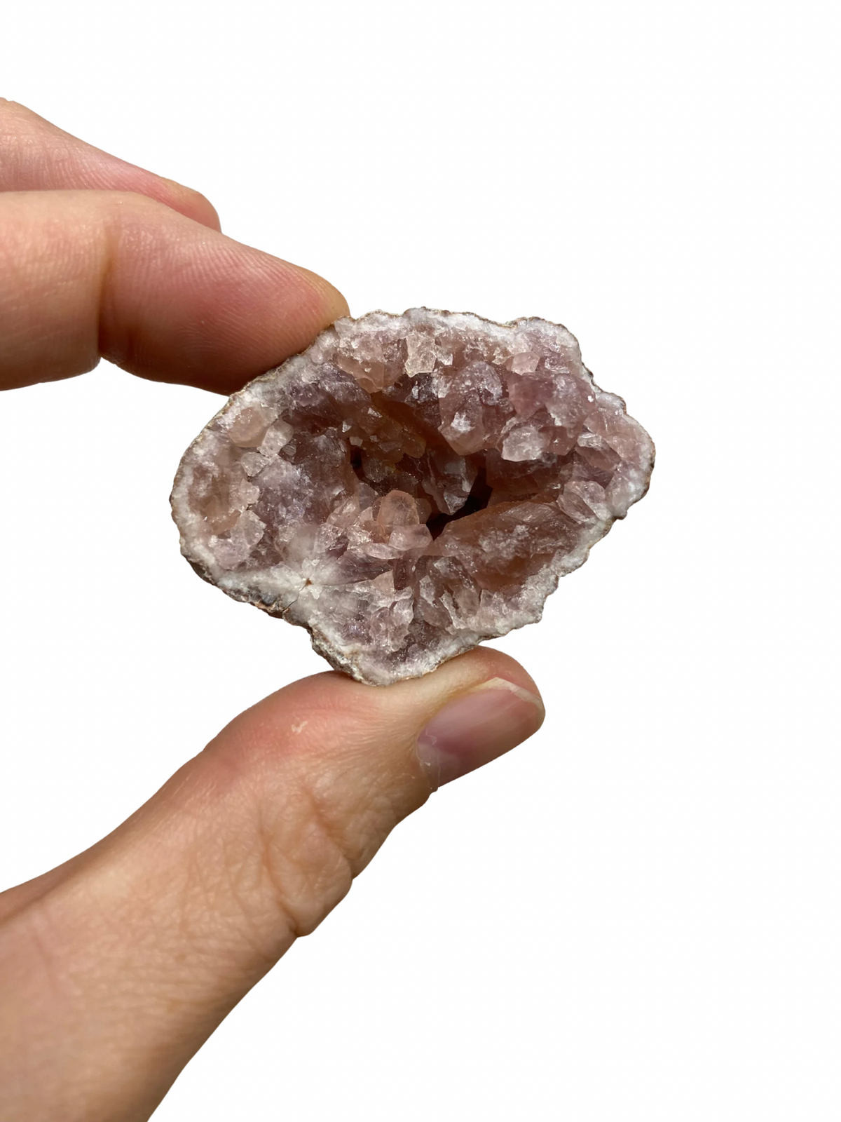 Roze Amethist geode uit Patagonië (Argentinië) 1