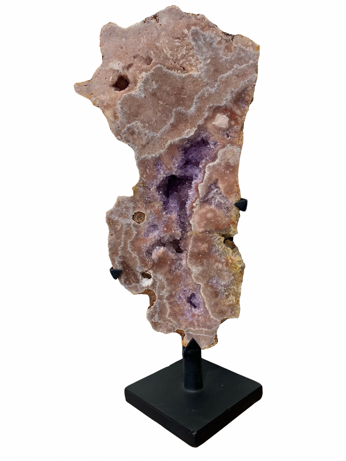 Roze Amethist (Chalcedoon) op standaard (Brazilië) | 2,2 kg
