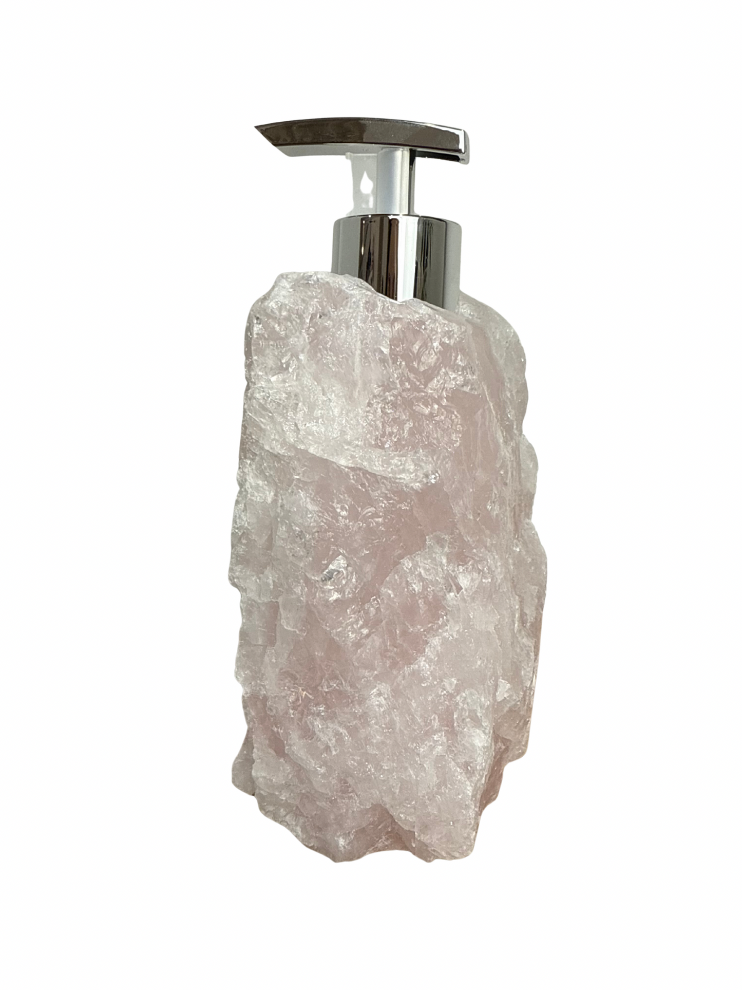 Zeeppomp van Rozenkwarts zilver 5