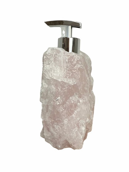 Zeeppomp van Rozenkwarts zilver 5