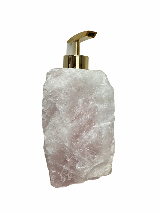 Zeeppomp van Rozenkwarts goud 2