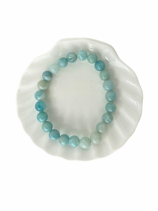 Amazoniet kogelarmband 8 mm