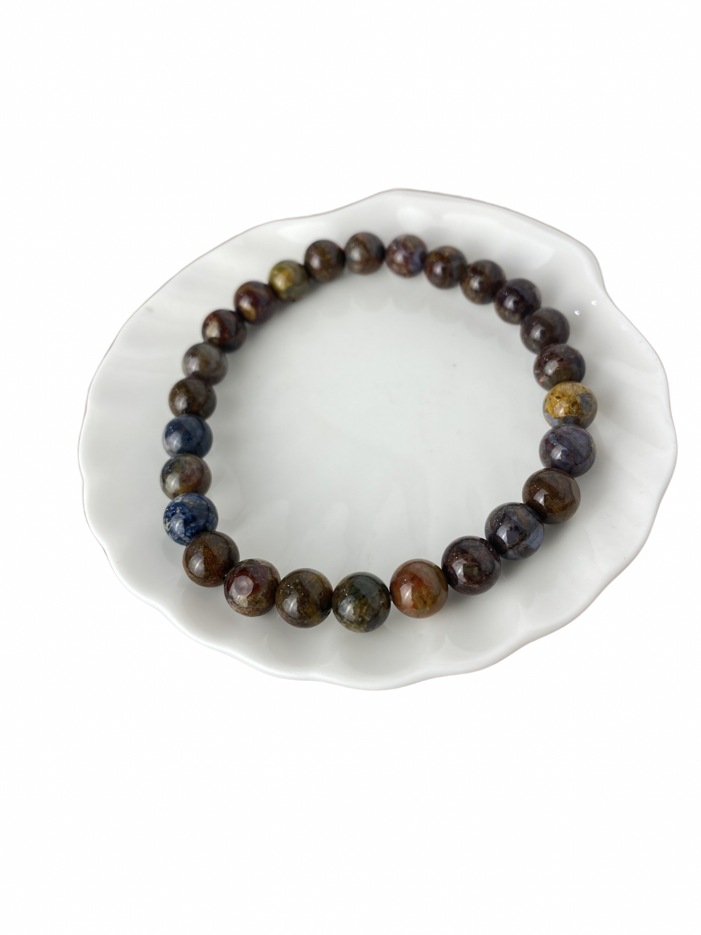 Pietersiet kogelarmband 8 mm (21 cm)