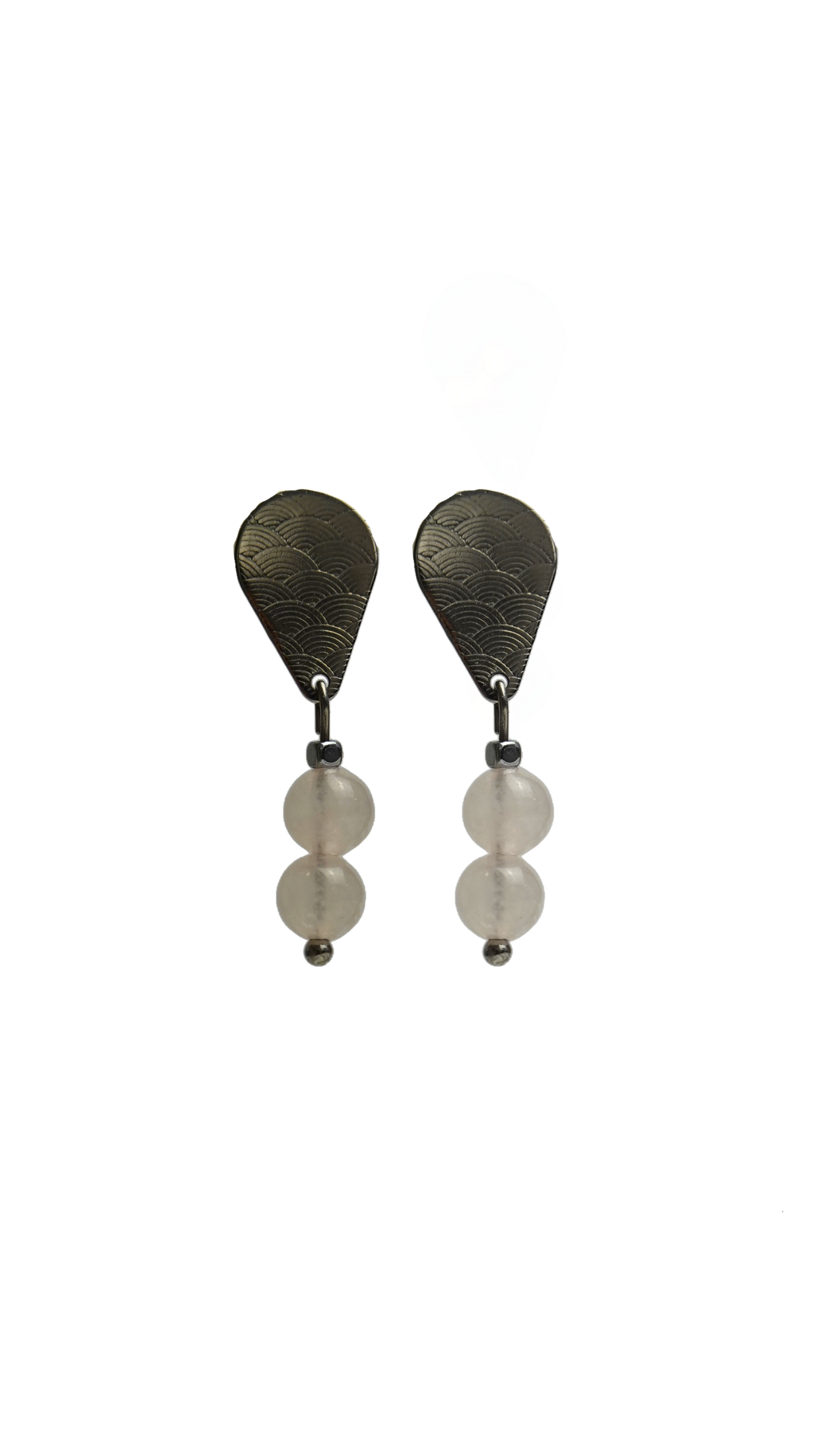 Sophia earrings Rose Quartz