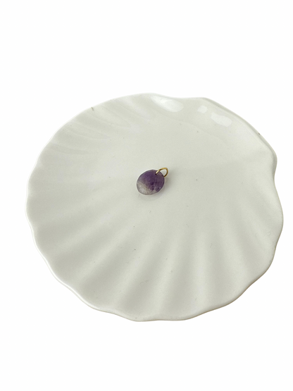 Mila Amethyst pendant Gold