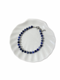 Sodaliet armband RVS zilver 4 mm