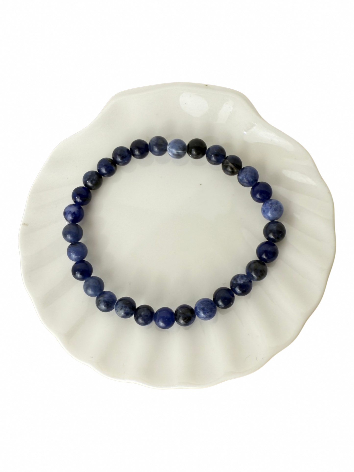 Sodalite bracelet ball 6 mm