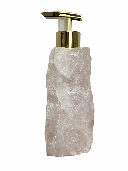 Zeeppomp van Rozenkwarts goud 8