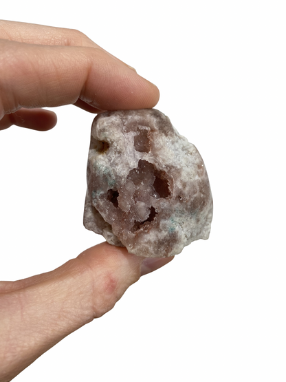 Roze Amethist (Chalcedoon) op standvlak