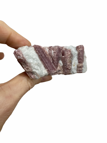 Ruwe Roze Toermalijn brok (Rubeliet) 1