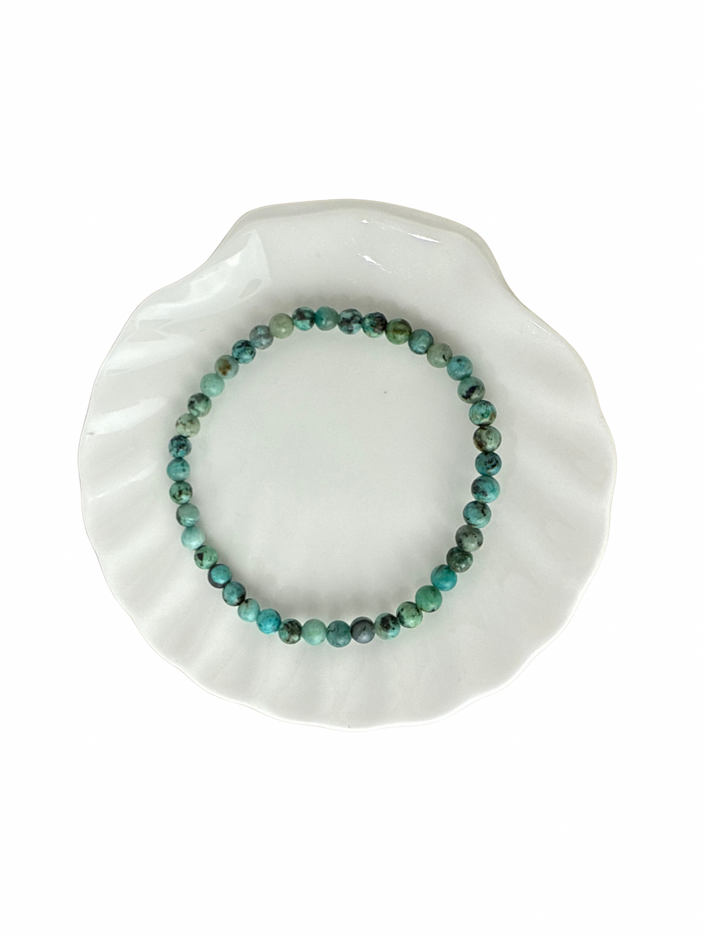 Afrikaanse Turkoois kogelarmband 4 mm