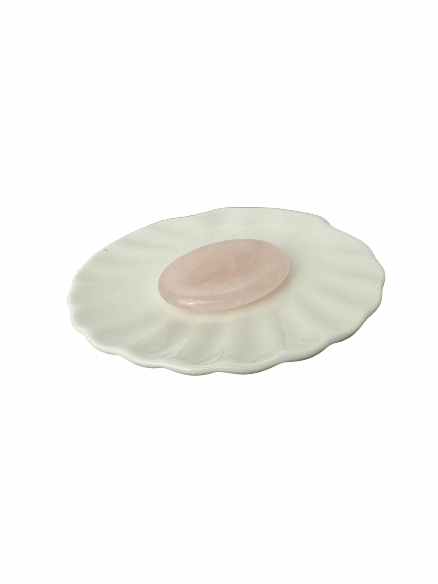 Rozenkwarts duimsteen (worry stone)