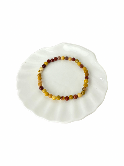 Mookaiet kogelarmband 4 mm