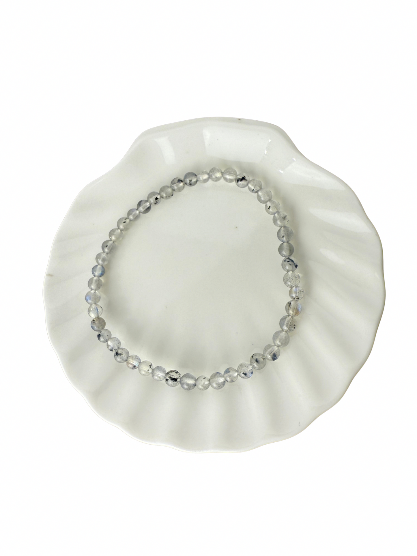 Labradoriet armband kogel 4 mm