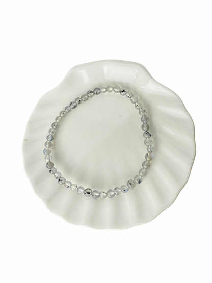 Labradoriet armband kogel 4 mm