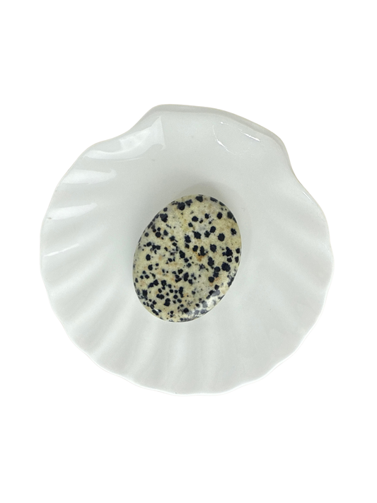 Dalmatiër Jaspis duimsteen (worry stone)