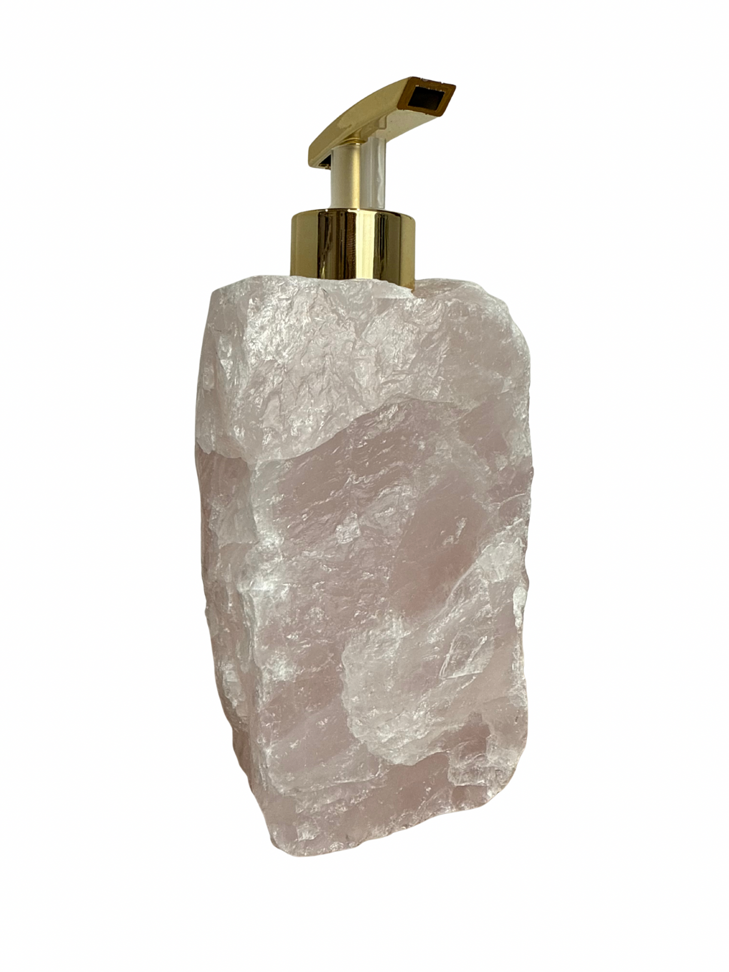 Zeeppomp van Rozenkwarts goud 4