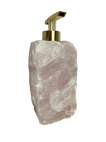 Zeeppomp van Rozenkwarts goud 4