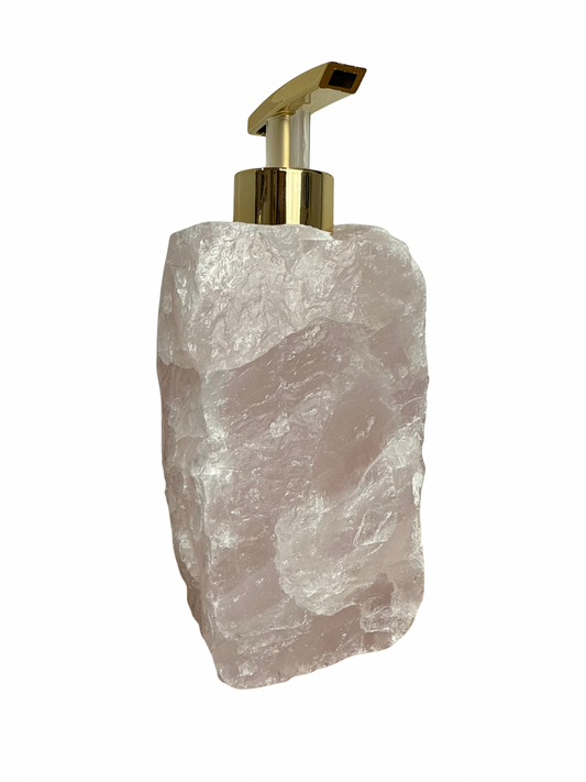 Zeeppomp van Rozenkwarts goud 4