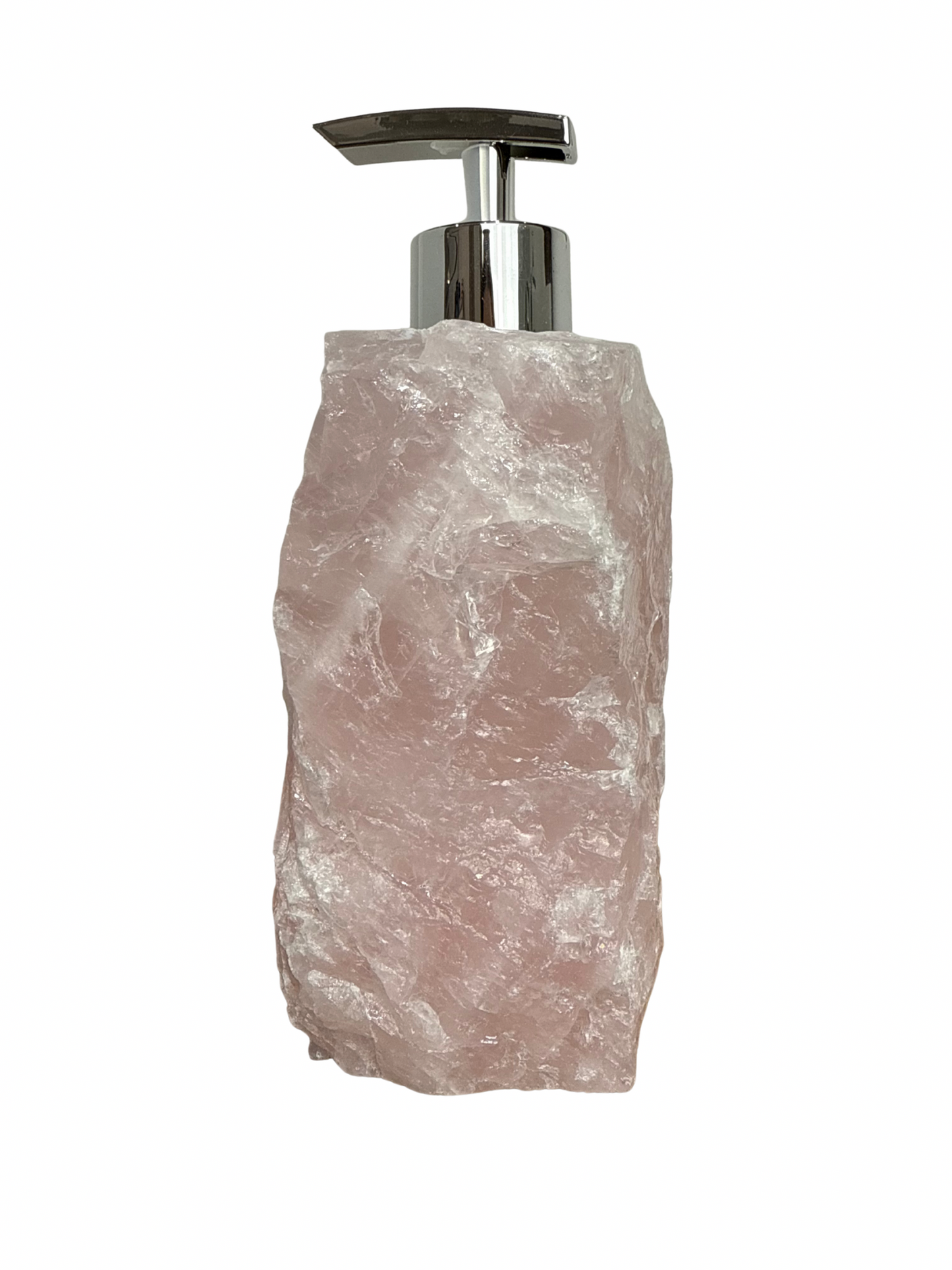 Zeeppomp van Rozenkwarts zilver 4