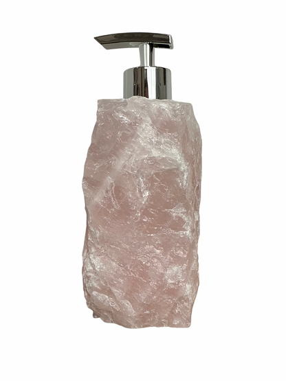 Zeeppomp van Rozenkwarts zilver 4