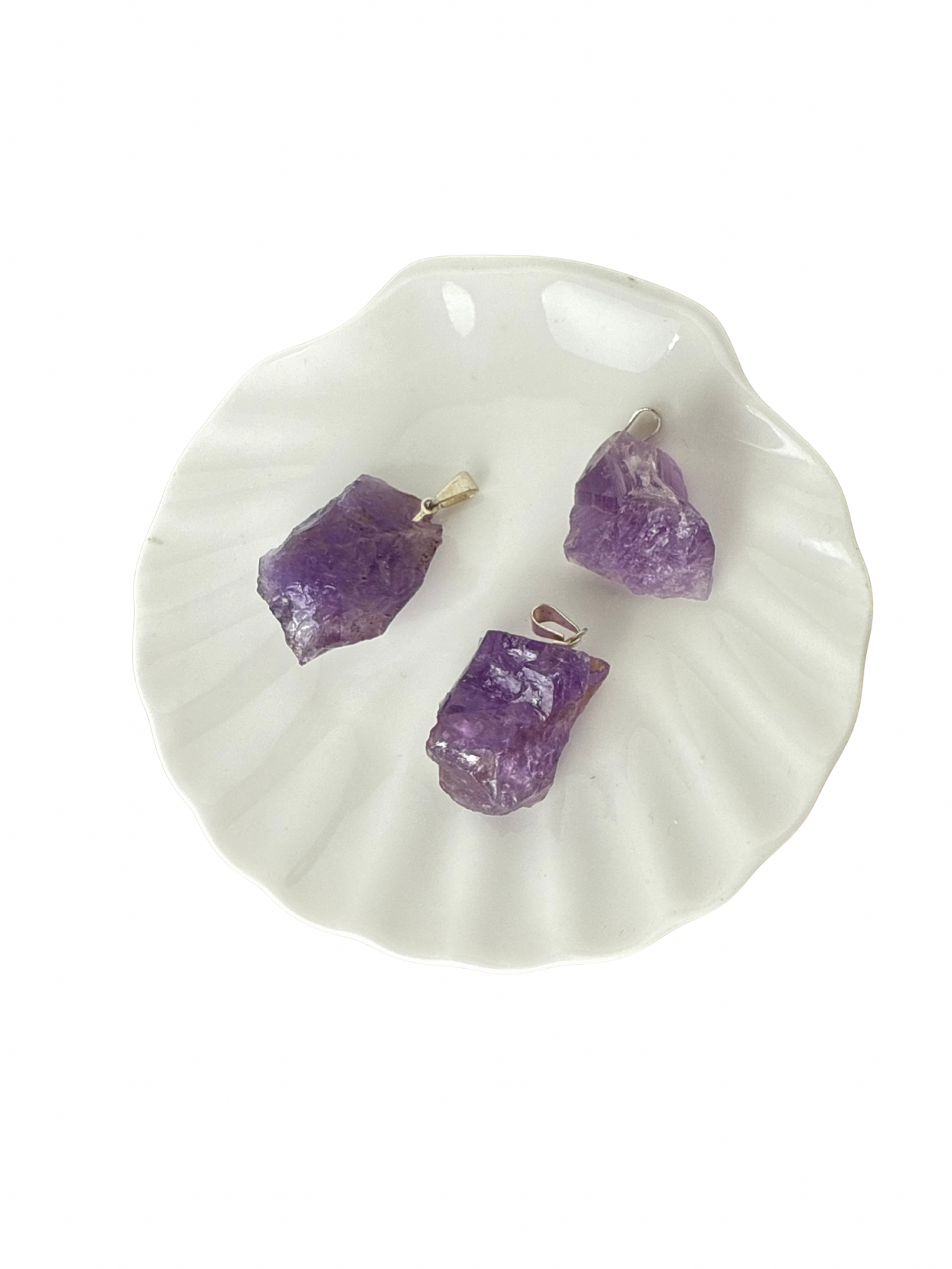 Raw Amethyst pendant
