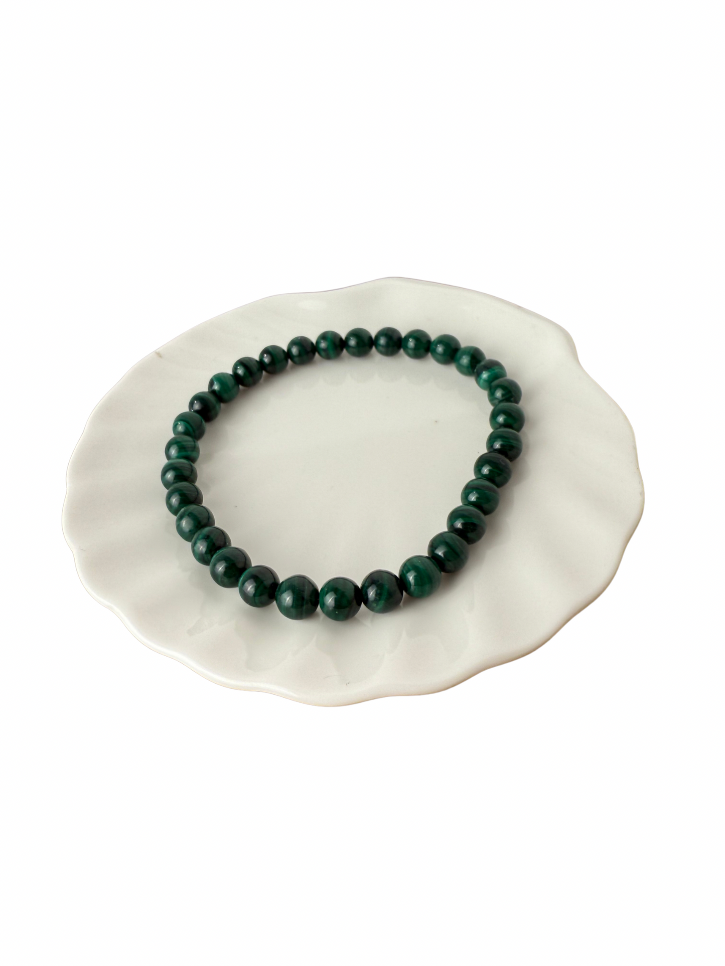 Malachite bracelet ball 6 mm