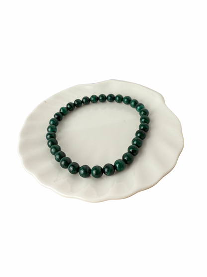 Malachite bracelet ball 6 mm
