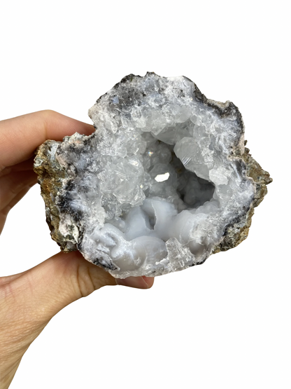 Blue Chalcedony (Blue Lace Agate) bracelet split