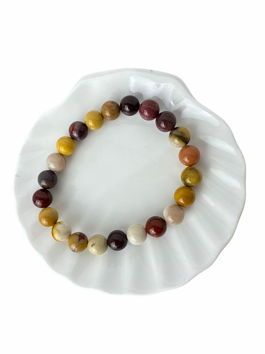 Mookaiet kogelarmband 8 mm