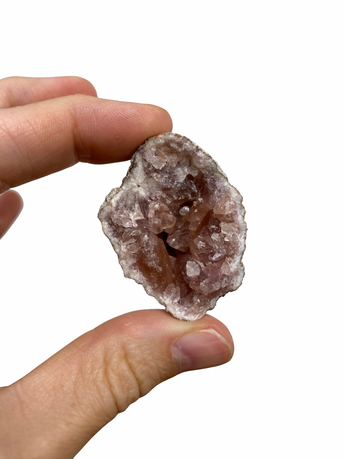 Roze Amethist geode uit Patagonië (Argentinië) 1