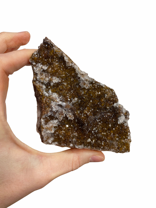 Mangaan Kwarts met Druzy Hematiet kristallen (Quartz Manganesse) 1