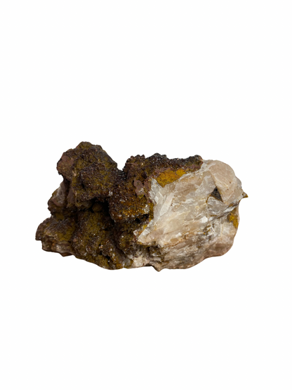 Mangaan Kwarts met Druzy Hematiet kristallen (Quartz Manganesse)