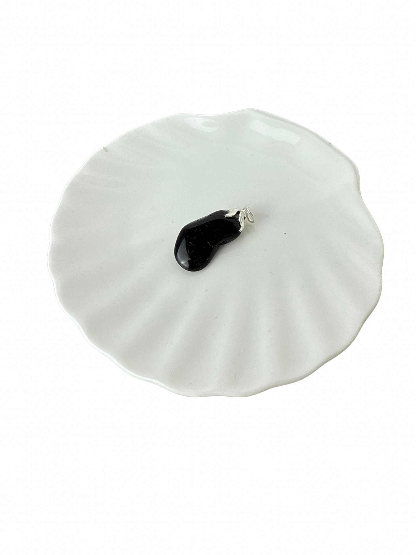 Olivia tumbled stone pendant Black Tourmaline