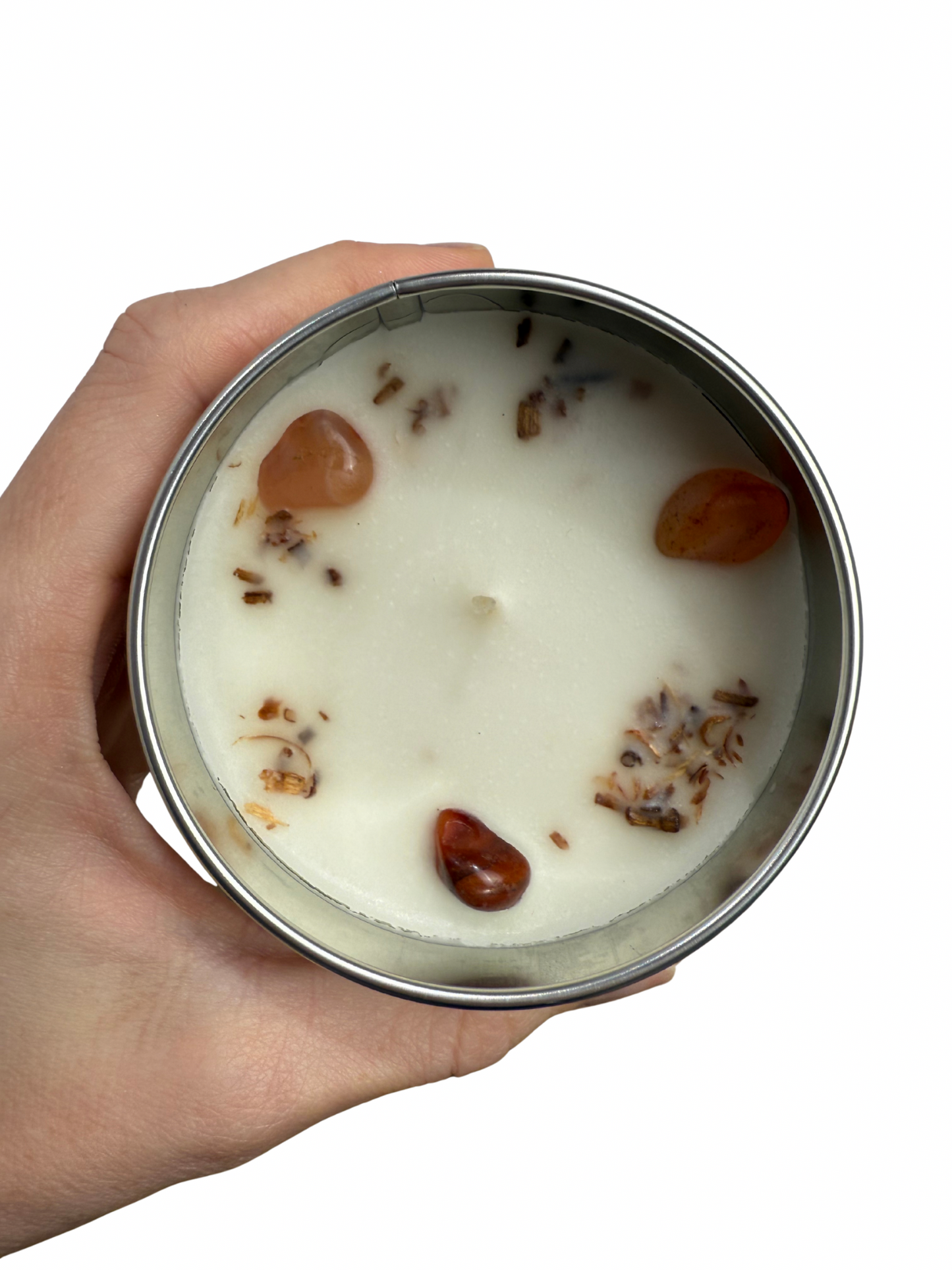 Gemstone scented candle Green Tree: Good Energy - Palo Santo