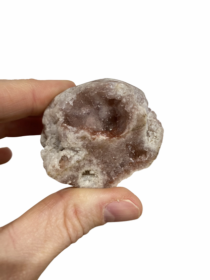 Roze Amethist (Chalcedoon) op standvlak
