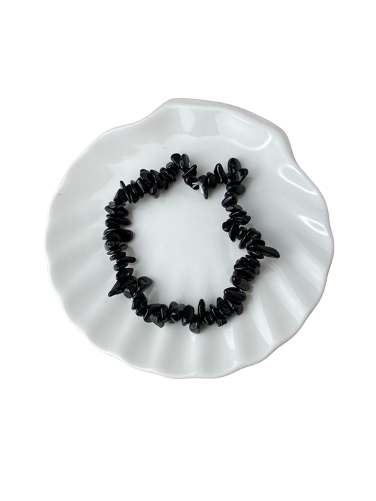 Zwarte Toermalijn armband split