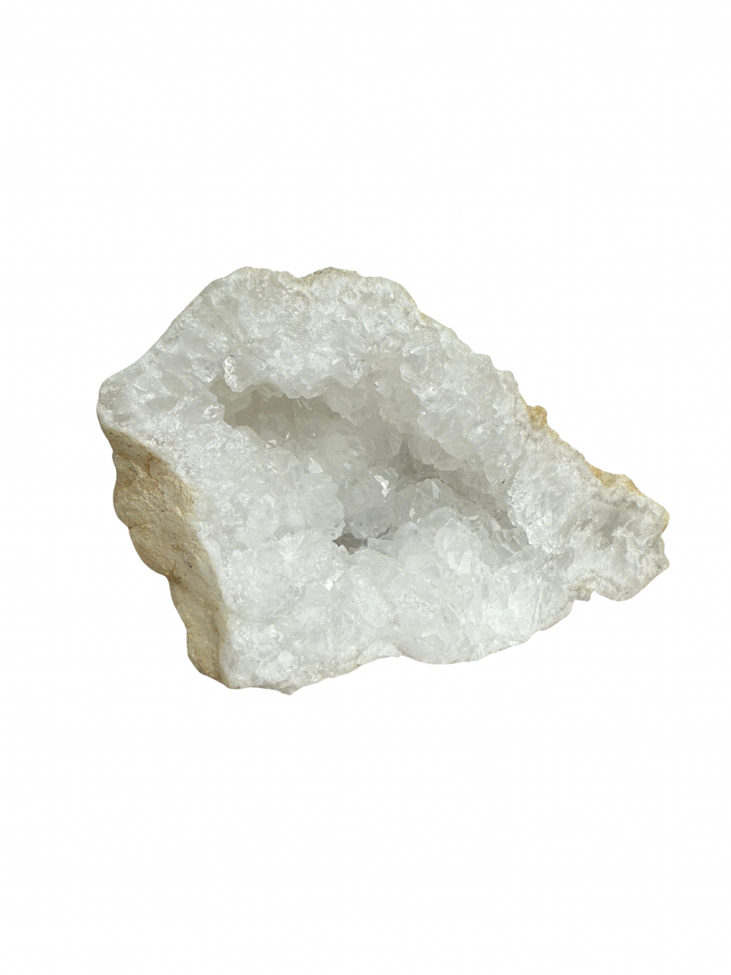 Quartz geode half