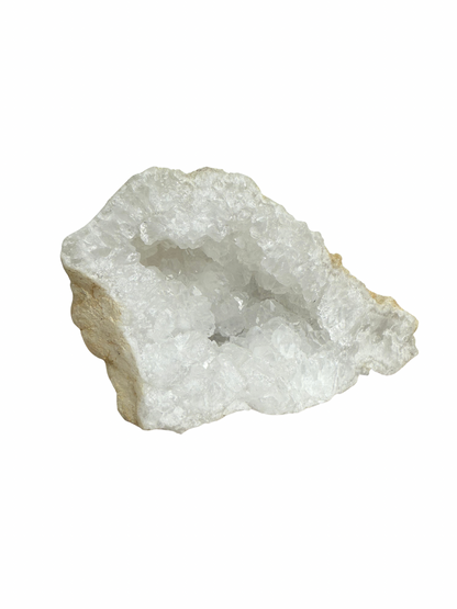 Quartz geode half